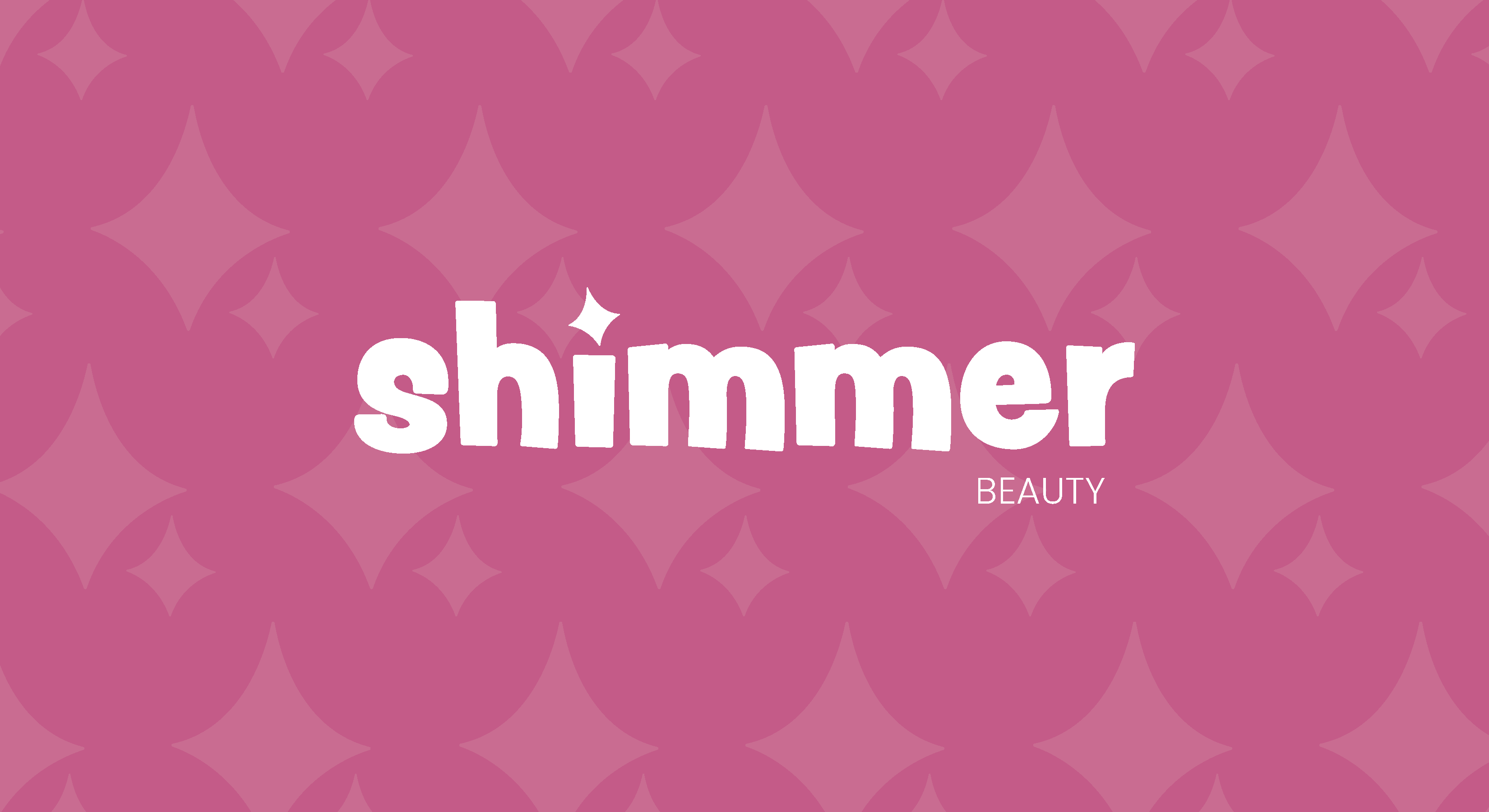cover photo for shimmer beauty with logo
