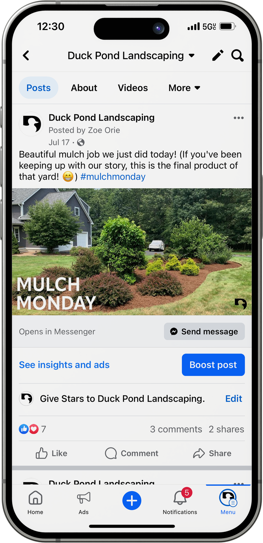 duck pond mulch monday post