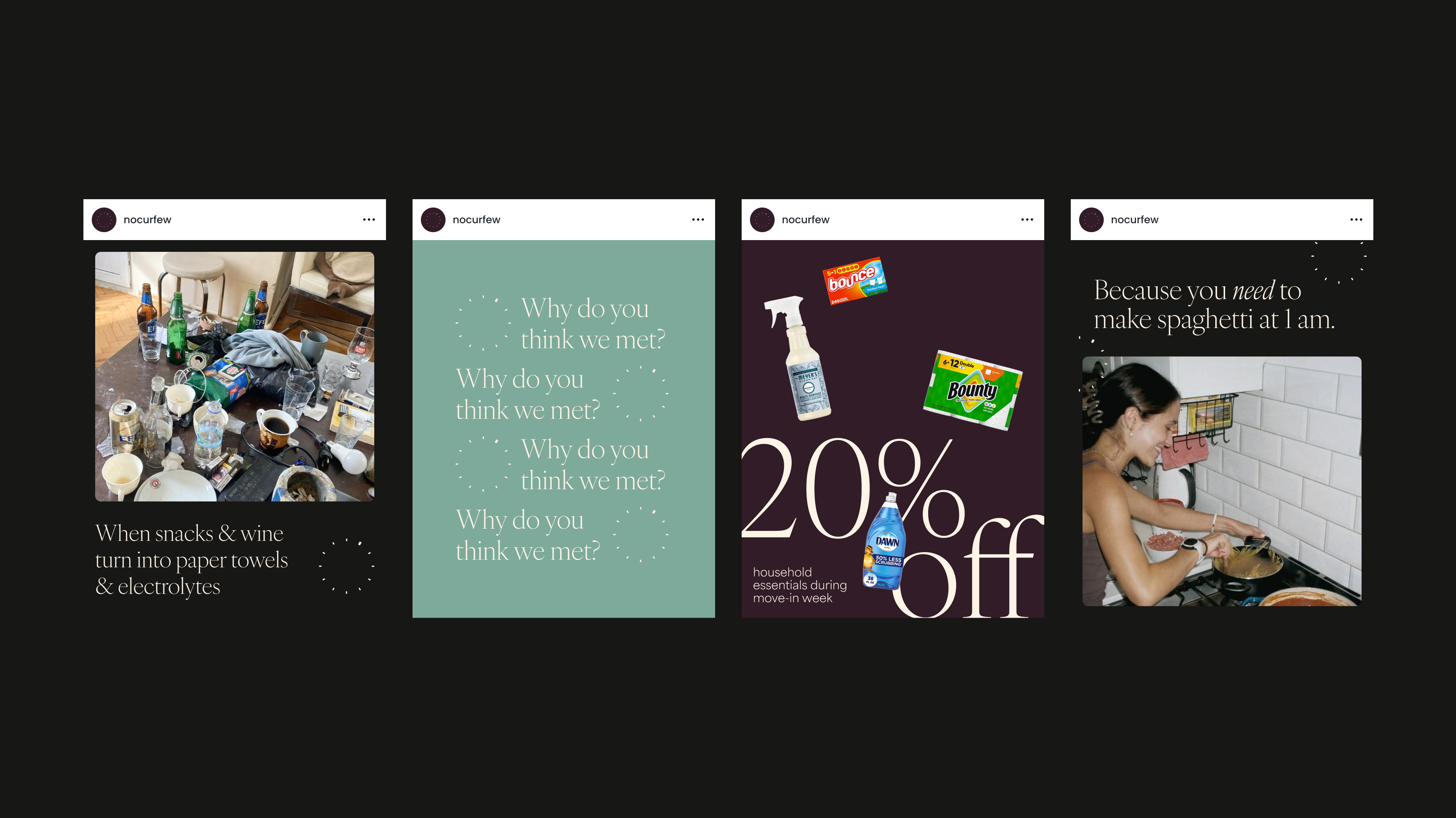 No Curfew Instagram graphics