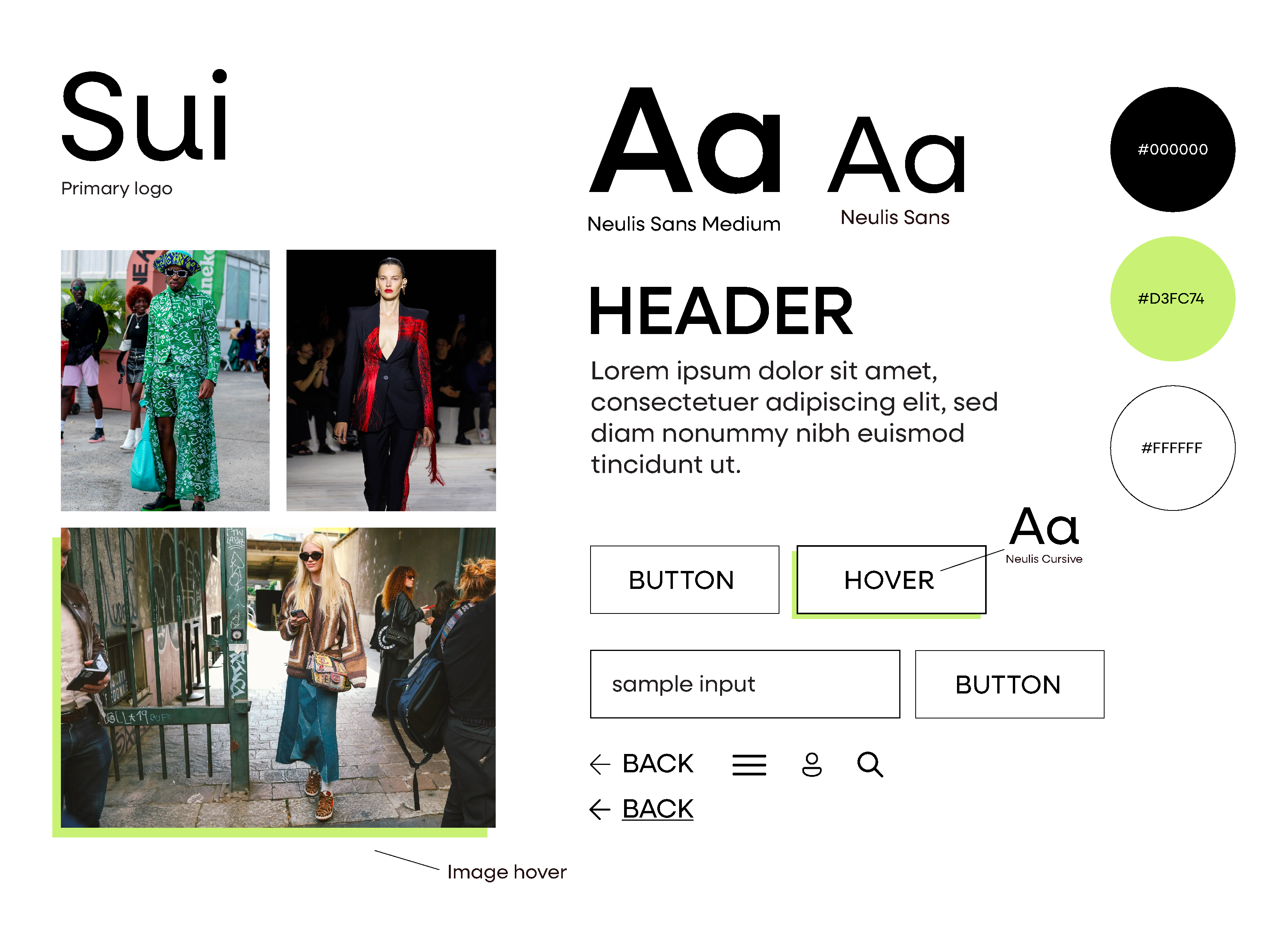 visual direction and elements for Sui